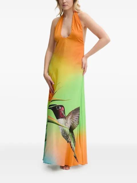 logo-print maxi dress by DESIGUAL