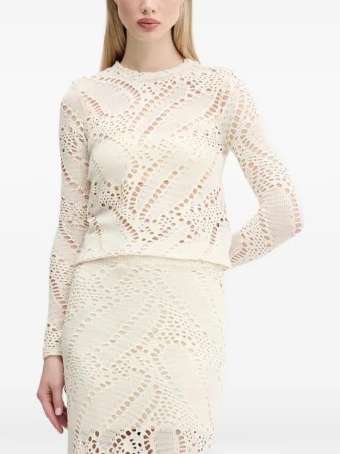 long-sleeve cut-out sweater by DESIGUAL