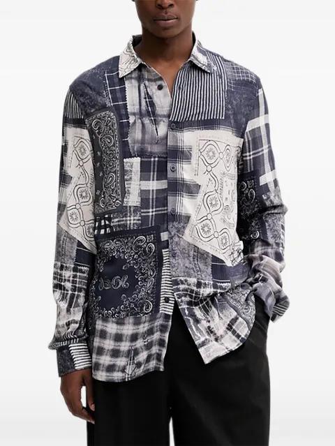 patchwork-print shirt by DESIGUAL