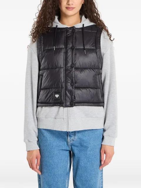 quilted hoodied jacket by DESIGUAL