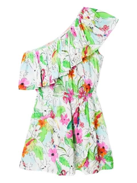 ruffled one-shoulder dress by DESIGUAL