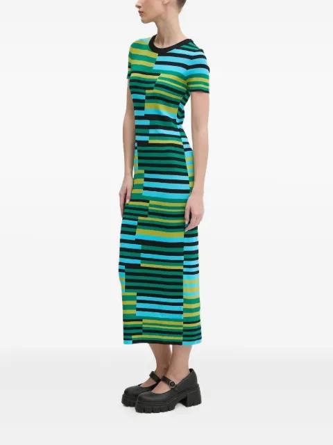 stripe-pattern midi dress by DESIGUAL