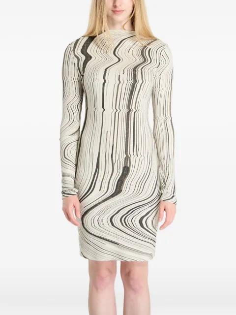 wavy striped mini dress by DESIGUAL