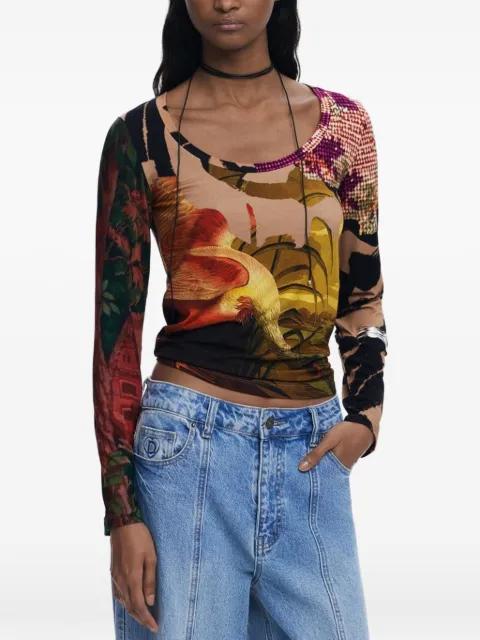 x Christian Lacroix printed long-sleeved T-shirt by DESIGUAL