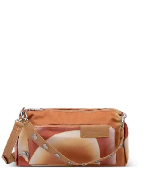 zip-fastening patterned cross body bag by DESIGUAL