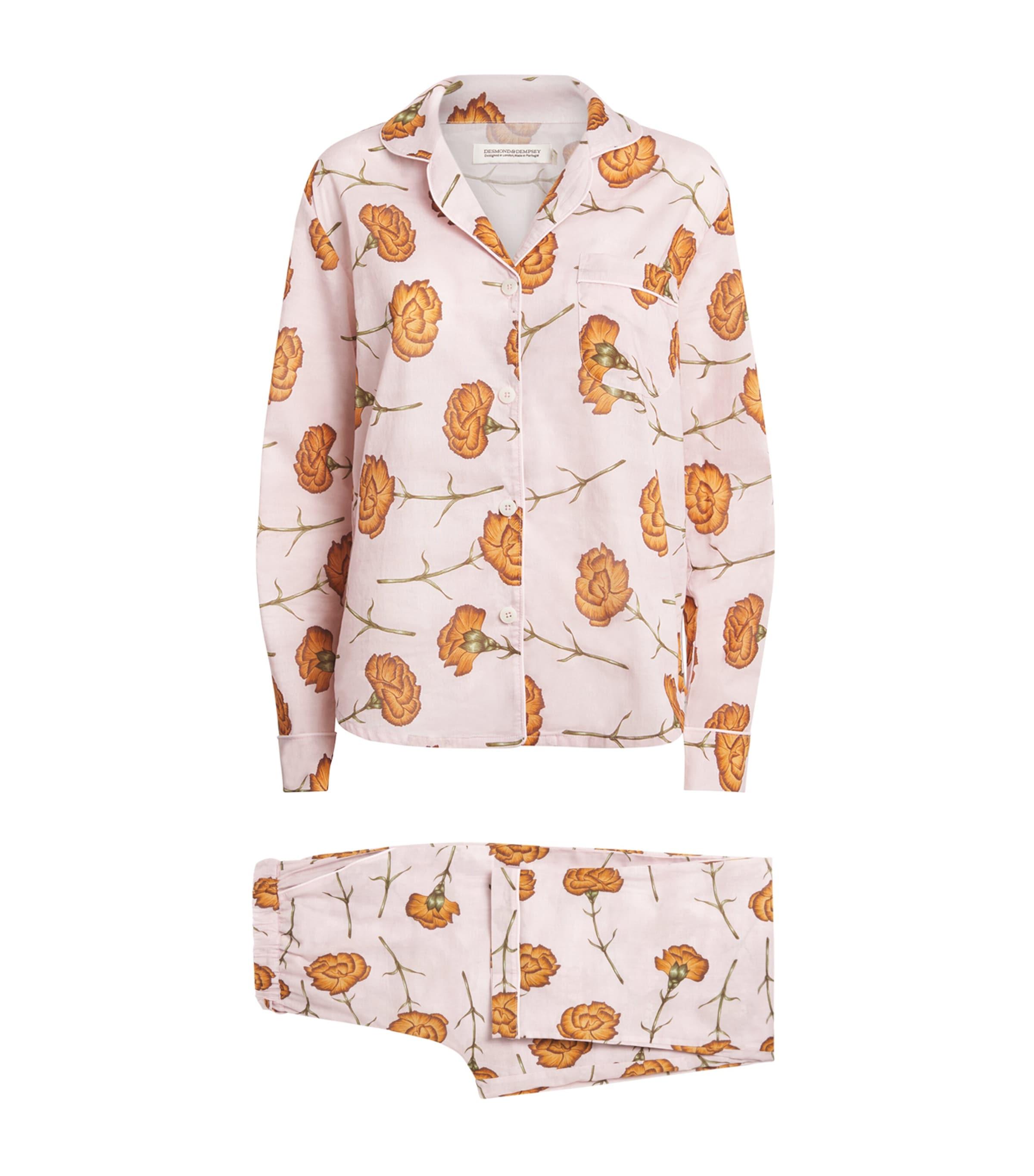 Desmond & Dempsey Cotton Carnations Pyjama Set by DESMOND&DEMPSEY