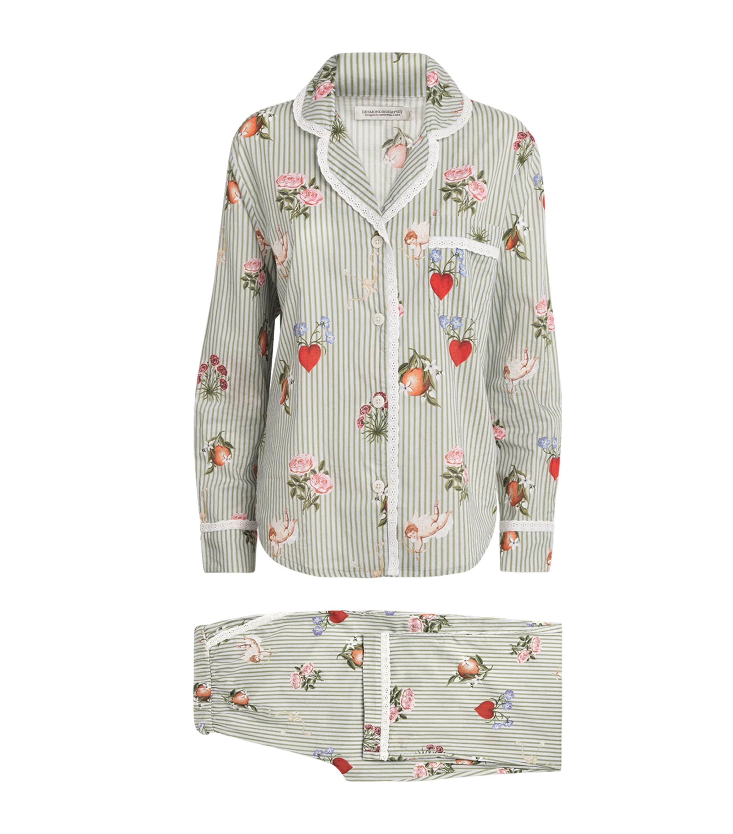 Desmond & Dempsey Cotton Primavera Pyjama Set by DESMOND&DEMPSEY