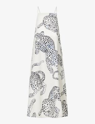 Graphic-print square-neck cotton nightdress by DESMOND&DEMPSEY
