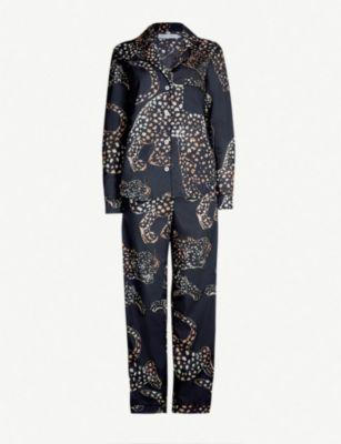 Printed Regular-Fit Cotton-Poplin Pyjama Set by DESMOND&DEMPSEY
