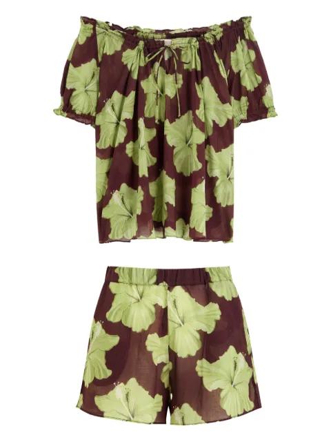 floral-print pyjama set by DESMOND&DEMPSEY