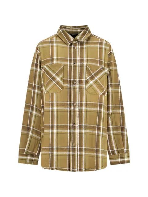 check-pattern chest-pocket shirt by DESTIN