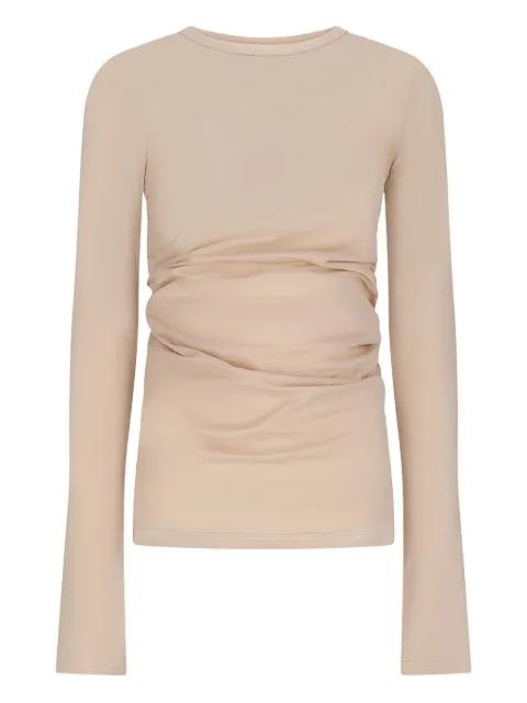 gathered long-sleeve top by DESTIN
