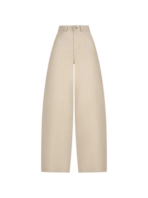 wide-leg leather trousers by DESTIN