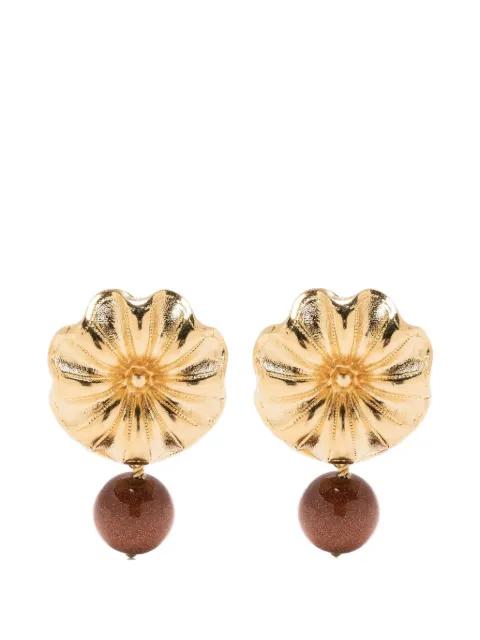 Daisy drop earrings by D'ESTREE
