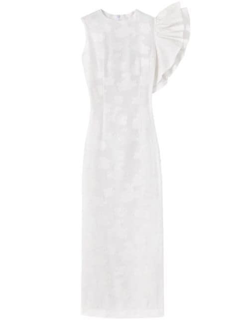 Franz ruffle-detailing dress by D'ESTREE