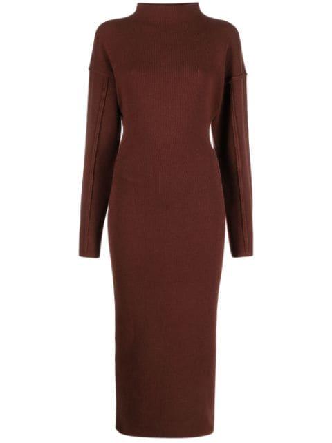 Jadé exposed-seam midi dress by D'ESTREE
