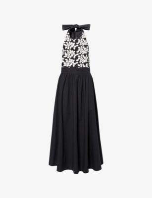 Lila Embroidered Cotton Midi Dress by D'ESTREE