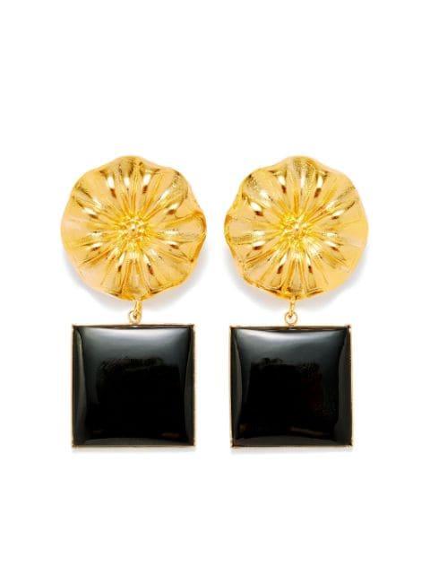 Sonia Daisy Square earrings by D'ESTREE