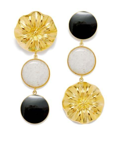 Sonia Daisy double-stone earrings by D'ESTREE