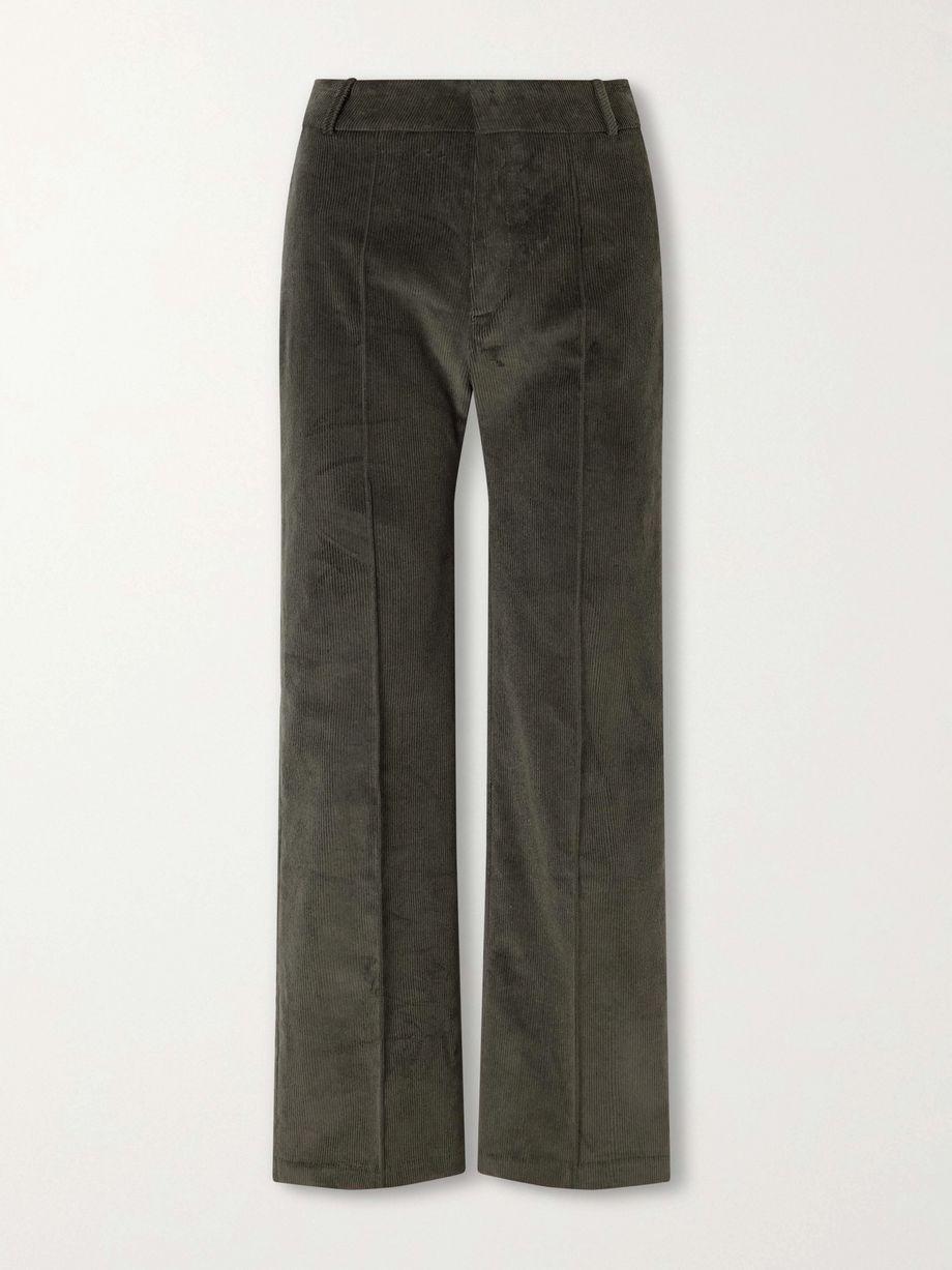 Yoshimoto straight-leg cotton corduroy pants by D'ESTREE