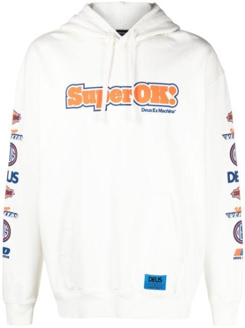 Circuit recycled cotton hoodie by DEUS EX MACHINA