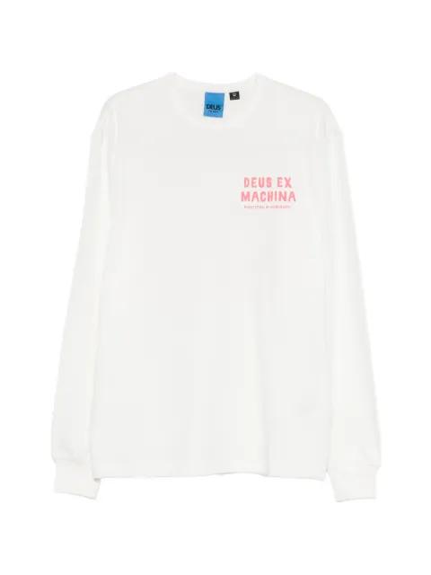 Kumbaya logo-print long-sleeves T-shirt by DEUS EX MACHINA
