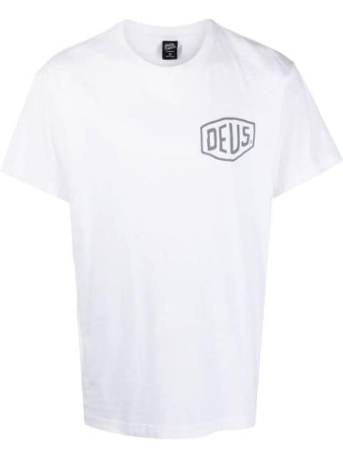 text-print crewneck T-shirt by DEUS EX MACHINA