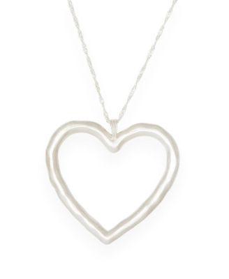 Lulu Heart Choker in Silver by DEUX LIONS JEWELRY