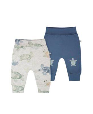 Boys' 2 Pack Organic Cotton Jersey Evolutive Tutle Print Pants - Baby by DEUX PAR DEUX