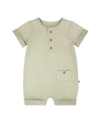 Boys' Cotton Rib Short Sleeves Romper - Baby by DEUX PAR DEUX
