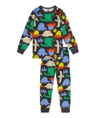 Boys' Dinosaur Organic Cotton Top Pants Two Piece Pajama Set - Little Kid by DEUX PAR DEUX