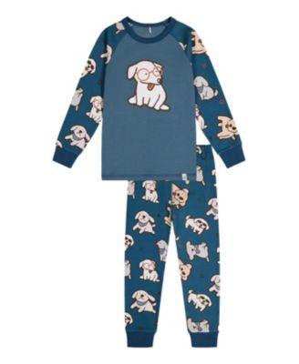 Boys' Dog Organic Cotton Top Pants Two Piece Pajama Set - Little Kid by DEUX PAR DEUX