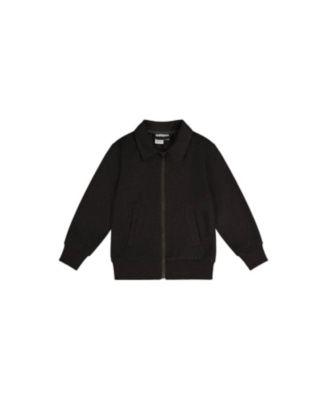 Boys' Front Zip Stretch Twill Ribbed Cuff Jacket - Little Kid by DEUX PAR DEUX