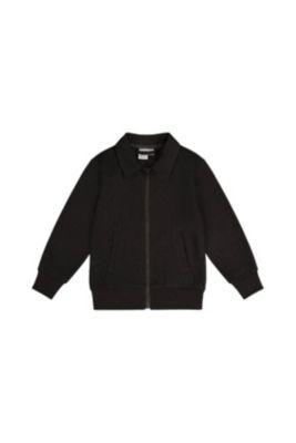 Boys' Front Zip Stretch Twill Ribbed Cuff Jacket - Little Kid by DEUX PAR DEUX
