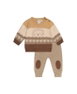 Boys' Knitted Hedgehog Intarsia Sweater and Knee Patch Pants Set - Baby by DEUX PAR DEUX