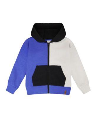 Boys' Long Sleeve Full Length Zipper Hooded French Terry Cardigan - Little Kid by DEUX PAR DEUX