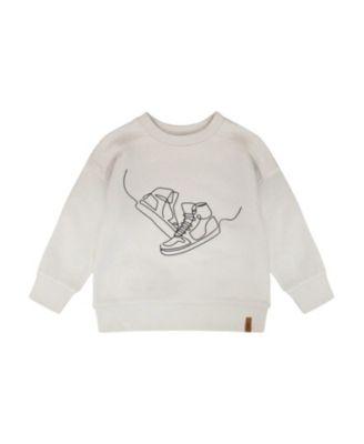 Boys' Long Sleeve Sneaker French Terry Sweatshirt - Little Kid by DEUX PAR DEUX