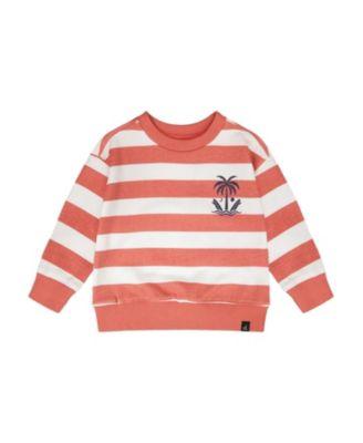 Boys' Long Sleeve Stripes French Terry Sweatshirt - Little Kid by DEUX PAR DEUX