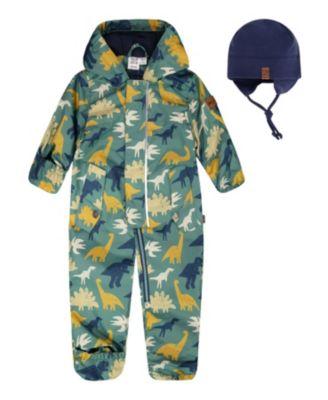 Boys' Mid-Season Printed One-Piece Outerwear with Hat - Baby by DEUX PAR DEUX