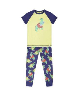 Boys' Organic Cotton Dino Two-Piece Pyjama Set - Little Kid by DEUX PAR DEUX