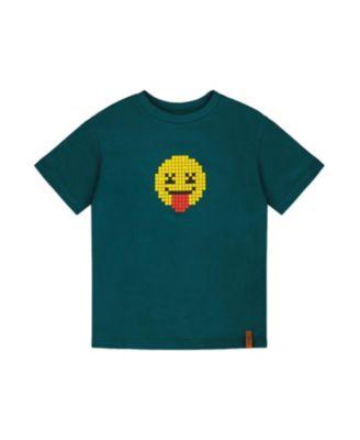 Boys' Organic Cotton Jersey Smiley Face Graphic T-Shirt - Little Kid by DEUX PAR DEUX