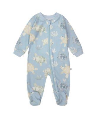 Boys' Organic Cotton Jersey Turtle Footed One-Piece Pyjama - Baby by DEUX PAR DEUX