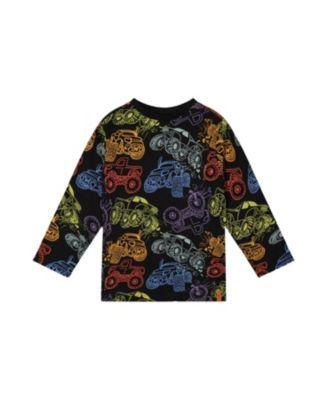 Boys' Organic Cotton Monster Truck Graphic Long Sleeve T-Shirt - Little Kid by DEUX PAR DEUX