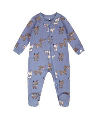 Boys' Organic Cotton One-Piece Dog Print Pyjama - Baby by DEUX PAR DEUX