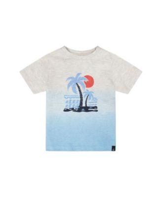 Boys' Organic Cotton Short Sleeve Beach Graphic Gradient T-Shirt - Little Kid by DEUX PAR DEUX