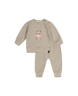 Boys' Organic Cotton Stripes Pants and Top Set - Baby by DEUX PAR DEUX