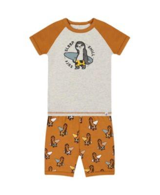 Boys' Organic Cotton Two-Piece Short Pajama Set - Little Kid by DEUX PAR DEUX