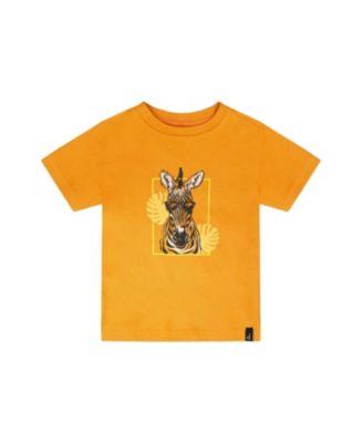 Boys' Organic Cotton Zebra Short Sleeve T-Shirt - Little Kid by DEUX PAR DEUX