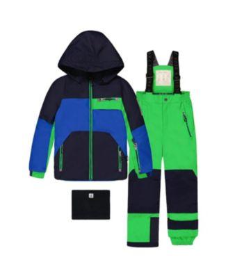 Boys' Play Colorblock Jacket & Reinforced Pants Two Piece Snowsuit - Little Kid by DEUX PAR DEUX