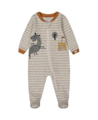 Boys' Printed Organic Cotton One-Piece Pajama - Baby by DEUX PAR DEUX
